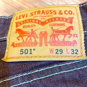 Levi 501s 29x32 Red Tab Classic